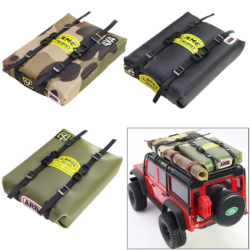

Декоративный аксессуар: имитация палатки-багажника на крышу для радиоуправляемых краулеров 1/16, 1/18, 1/24 (TX4M, SCX24, FCX24) и внедорожных машин