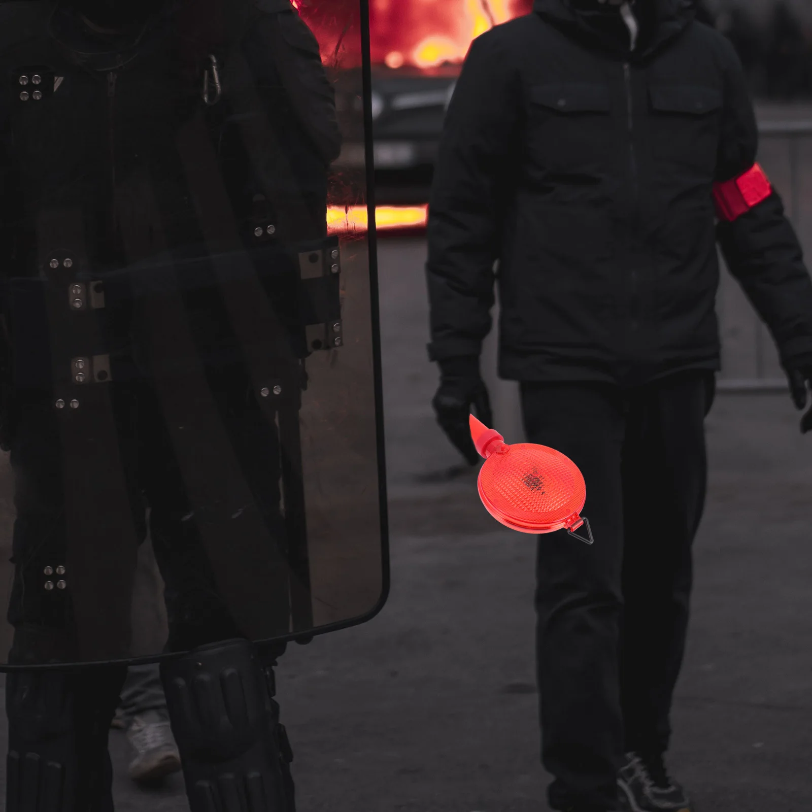 Led الطريق تحذير ضوء المتراس مصباح السلامة مقاوم للماء دائم في الهواء الطلق ضوء وامض في حالات الطوارئ للسلامة المرورية #6