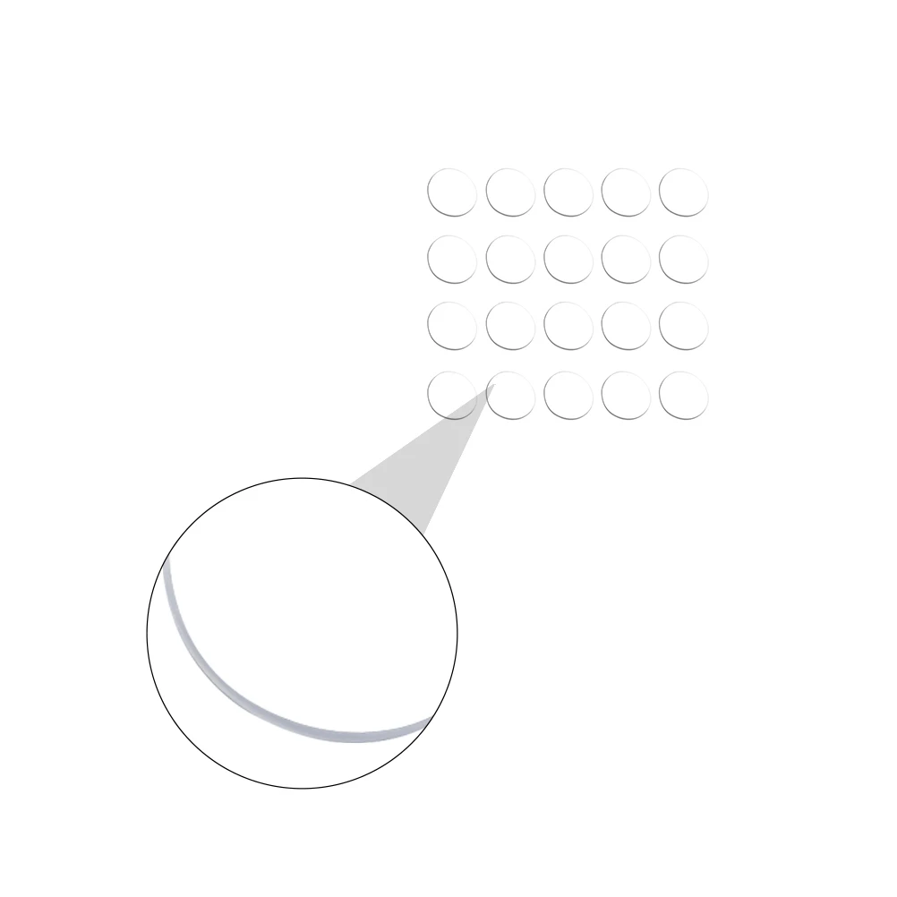 

20 pcs Suction Cup Gaskets 20mmx3mm Transparent Rubber Pads for Furniture Noise Reduction Buffer Cushion Mat Glass Protective