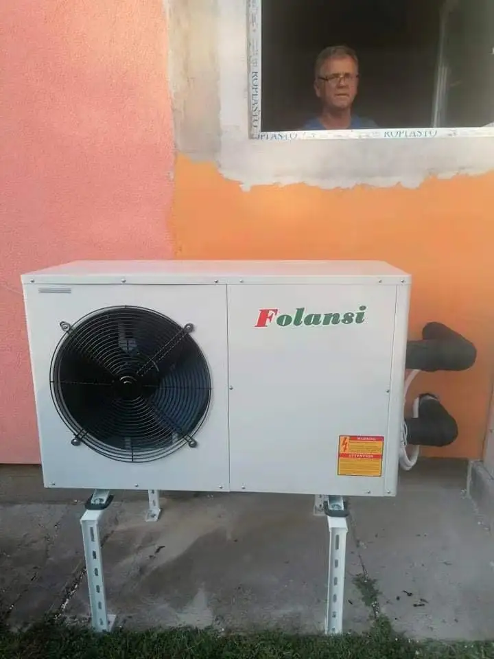 ปั๊มความร้อนอากาศสู่น้ำ 11 กิโลวัตต์ ใช้สารทำความเย็น R32 แบบโมโนบล็อก ควบคุมผ่าน WiFi และรองรับ RS485 Modbus