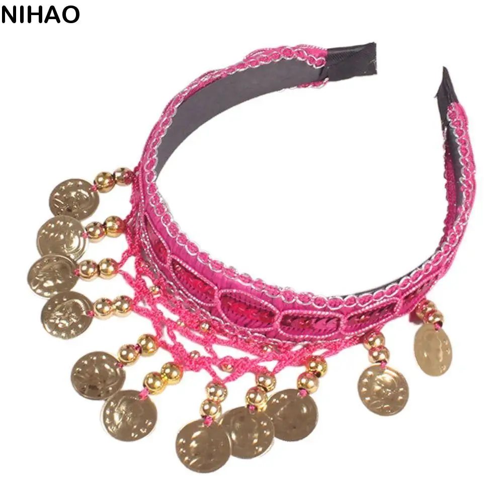 

Ethnic Style Sequin Head Chain Head Accessories Bohemian Belly Dance Hairband Jewelry Crown Head Hoop Stage Performance