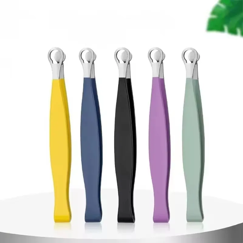 1/2pcs Nose Hair Trimming Tweezers Stainless Steel Eyebrow Nose Hair Cut Manicure Facial Trimming Makeup Scissors Trimmer