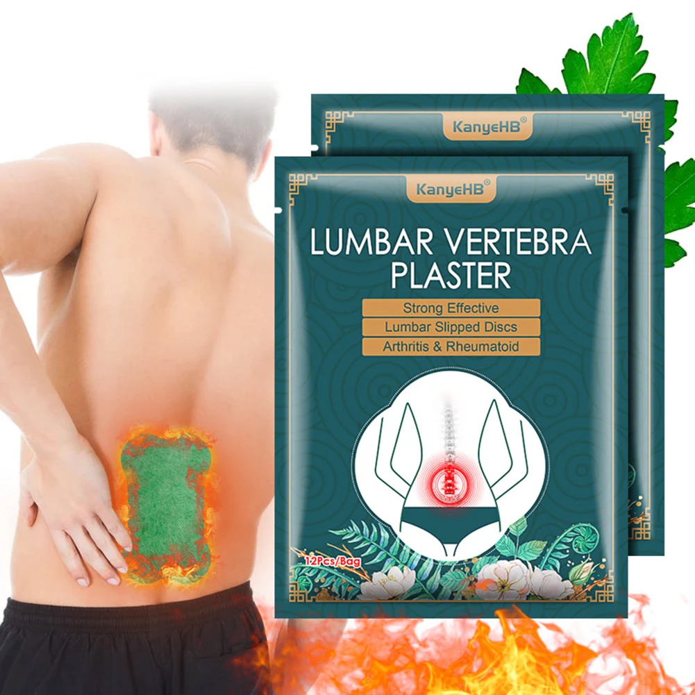 Paste Lumbar Vertebra Patch Moxibustion Pain Relief Running & Yoga Self-heating Paste For Fitness High Quality