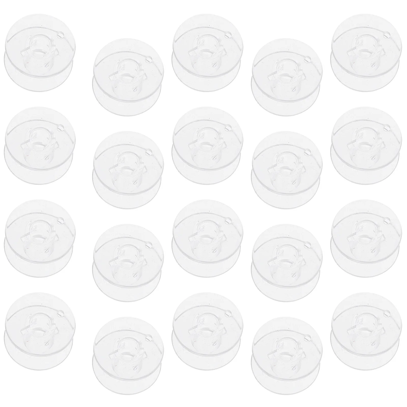 

100pcs Plastic Machine Durable Transparent Replacement Accessories Household Bobbins Device Cop Latches Sewing Equipment Bobbins