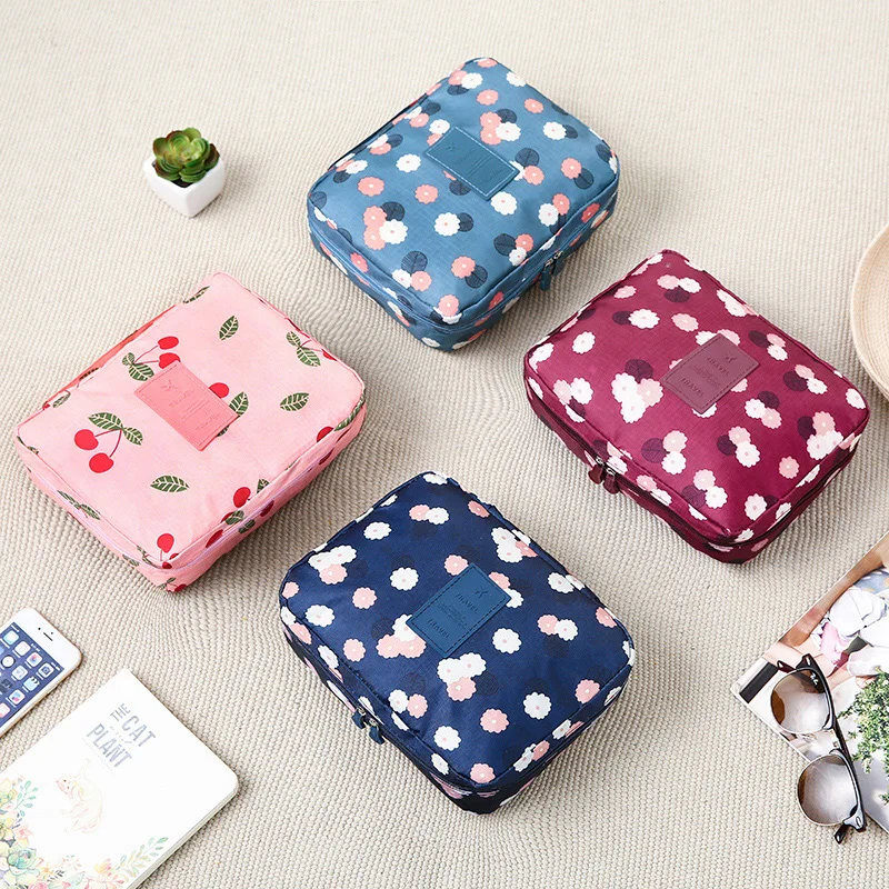 Hot-Sale Cosmetic Storage Bag Travel Bag Makeup Organizer Skincare Storage Zipper Bag 100% Good Rating 14 Colors