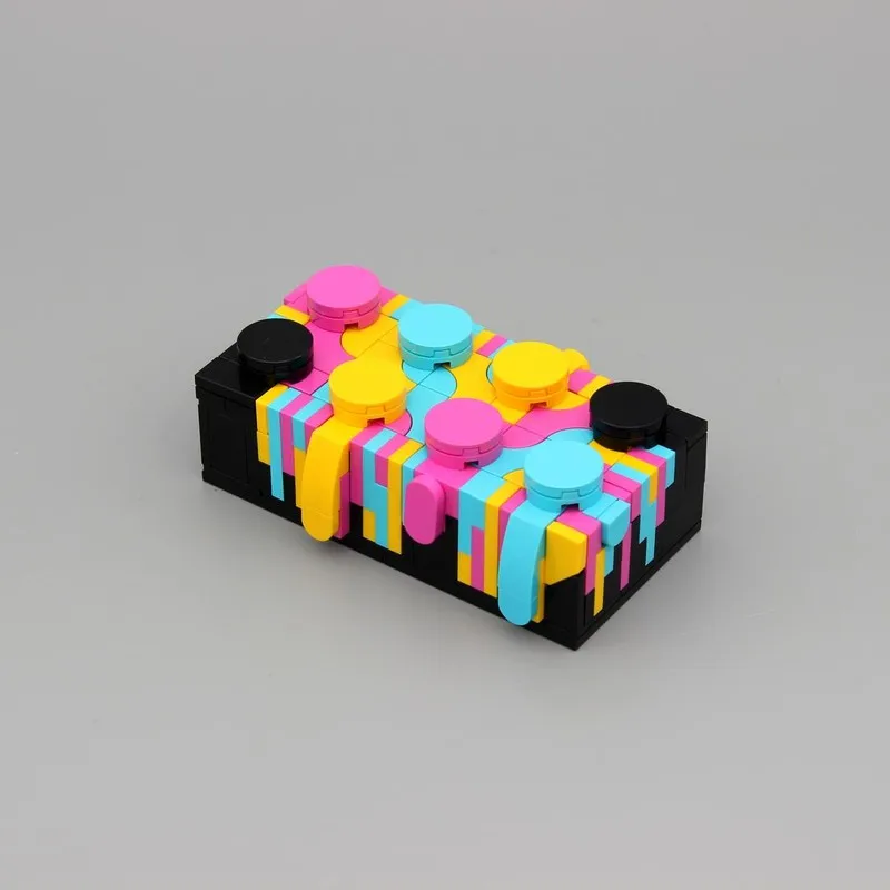

Colorful Puzzle Box MOC Building Blocks Creative Fidget Toy Assembly Bricks Kit Adult Stress Relief Gift