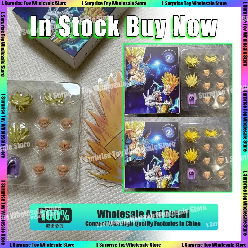 

In Stock Dragon Ball SHF Super Saiyan SSJ Trunks Head accessories Headsculpt Anime Action Figure Model Toys Gifts