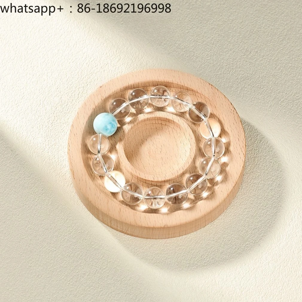 White Crystal Sea Pattern Stone Bracelet Couple Advanced Simple and Versatile