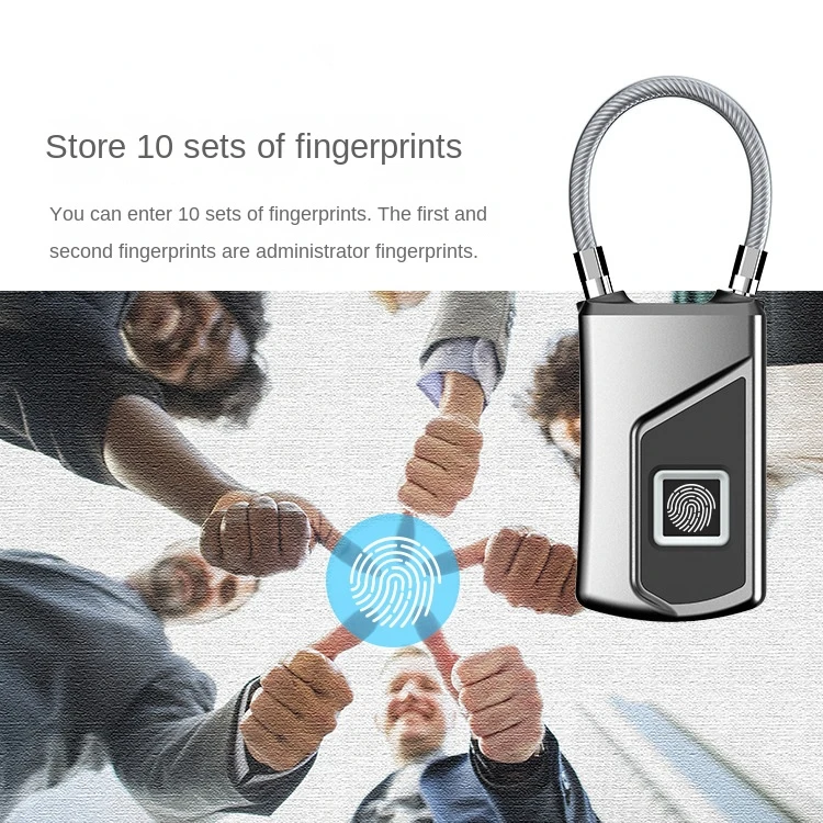 fingerprint lock teen privacy protection diary protection lock toy box protection lock toy model cabinet fingerprint padlock