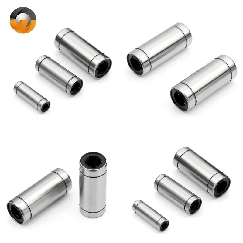 Rolamentos de movimento linear lmuu, 4 unidades, lm20luu lm16luu lm13luu lm12luu lm10luu lm8luu lm6luu ABEC-7 rolamentos lineares de tipo longo