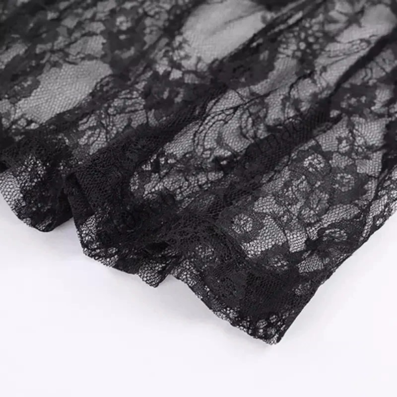 M-3XL Morticia Addams เครื่องแต่งกายคอสเพลย์ฮาโลวีนเซ็กซี่ Gothic แม่มดชั่วร้ายสยองขวัญ Maxi ลูกไม้ชุดนางเงือกชุดผู้หญิง C