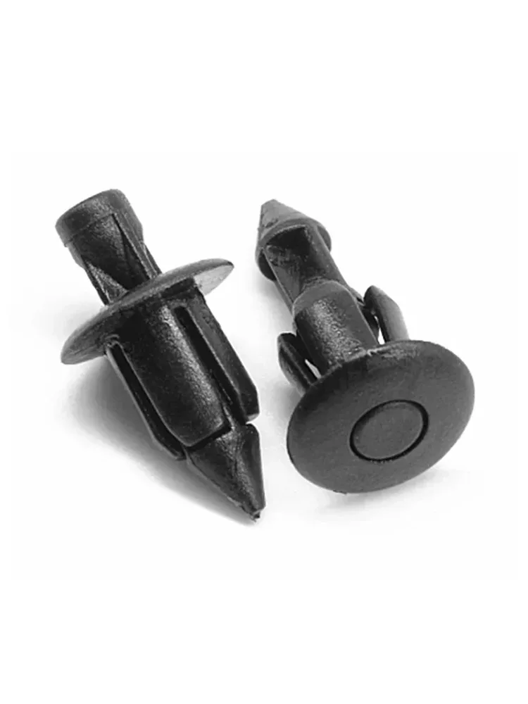 10/20/30 pièces 6mm noir Rivet carénage corps garniture panneau fixation vis Clips pour Honda Suzuki Kawasaki moto accessoires pièces