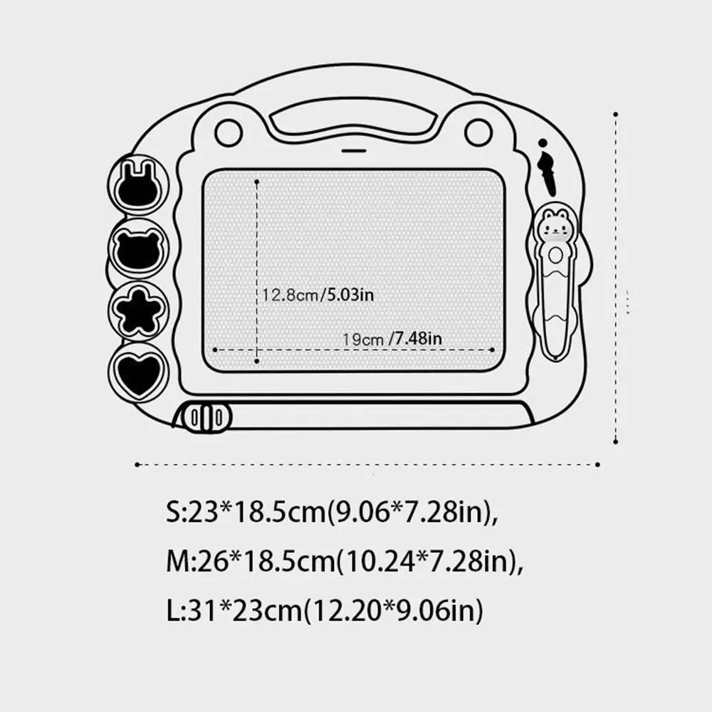 Drawing Toys Painting Board Magnetic Writing Board Erasable Magnetic Graffiti Board Drawing Graffiti Board Doodle Writing Pad