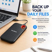 1TB External Hard Drive 2TB Portable SSD USB-C Fast Storage Disk for Laptop Mac PC Phone Photo File Backup 4