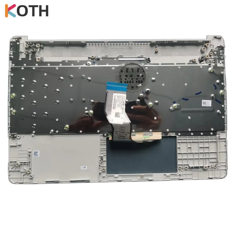 New US Keyboard Palmrest For HP Pavilion 15-DY 15S-EQ 15S-FQ TPN-Q222 No Fingerprint Hole