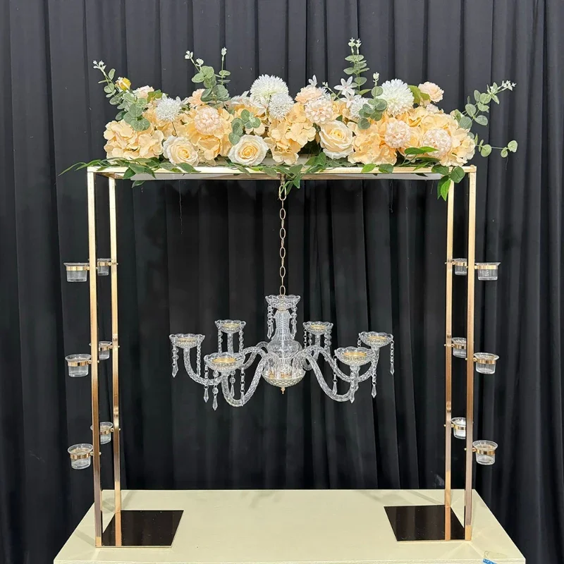 Baby Birthday Baptism Table Flowers Favors Gift Display Wedding Table Centerpieces Chandelier Stand Flower Rack Floral Arch