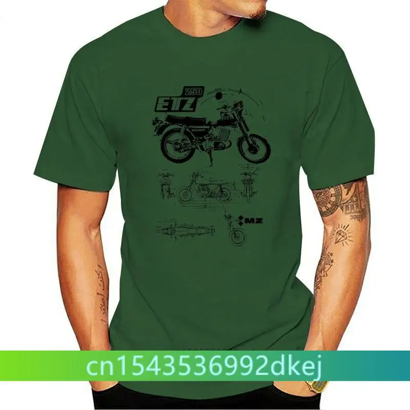 

Tees Male Harajuku Top Fitness Brand Clothing T-Shirt Shirt MZ ETZ 250 DDR Kult Fun Motorrad Biker MC Ostalgie Zone Tee ShirtF