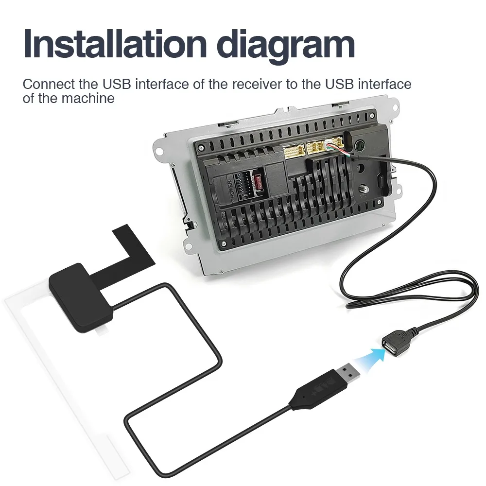 Ugode Car USB DAB DAB+ Box Digital Signal Receiver For Android Screen Stereo Ridao