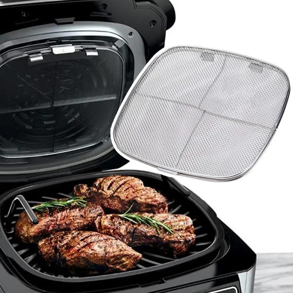 Grease Splatter Shield Stainless Steel Oil Splash Screen Anti-oil Practical Splatter Screen Indoor Grill Accessories
