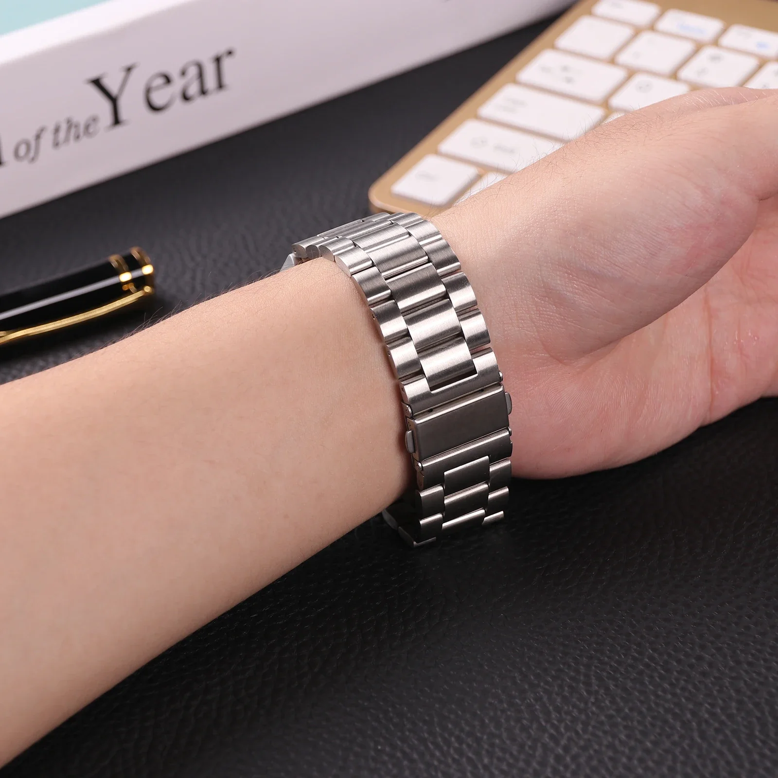 22mm Metal Strap For Realme Watch 5 Stainless Steel Band For Realme Watch S2/Realme 3 3 Pro S S Pro/2 2 Pro Bracelet Correa Belt