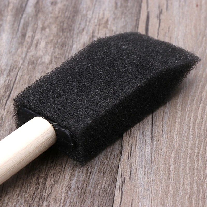 10 шт. губка щётка с деревянной ручкой акварель масляные пятна художественная краска для рисования поддержка прямых поставок