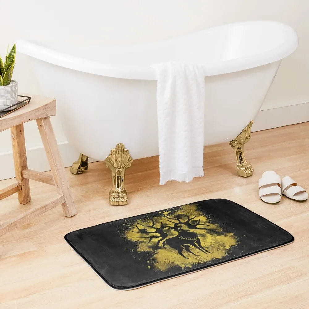 

Golden Deer Splatter Bath Mat Room Carpet Rooms Carpet Rug Toilet Carpet Mat
