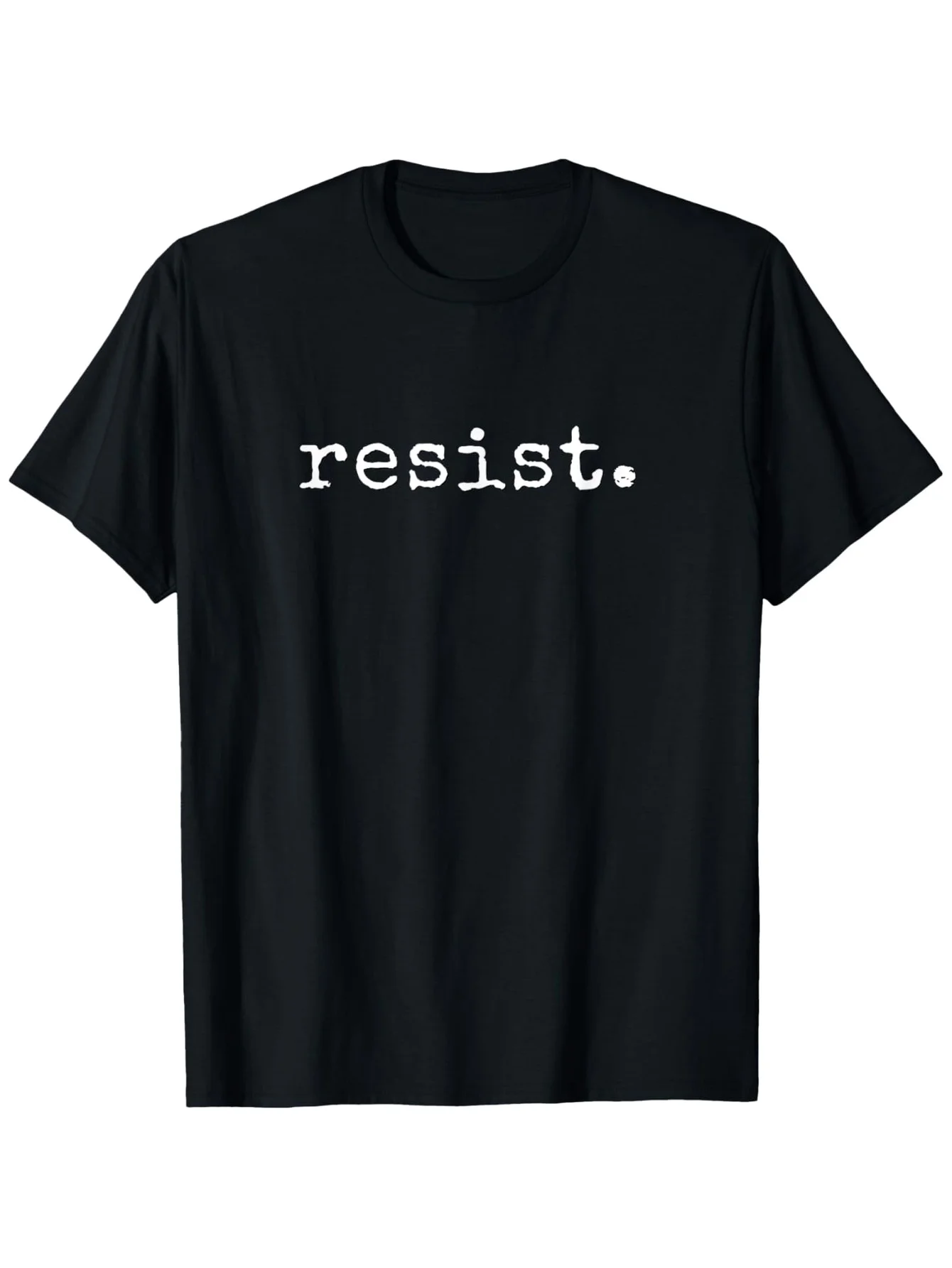 Resist Political Protest T-Shirt - Black Casual Short Sleeve Round Neck Tee for Men & Women - Perfect for St. Patrick's Day, Eas