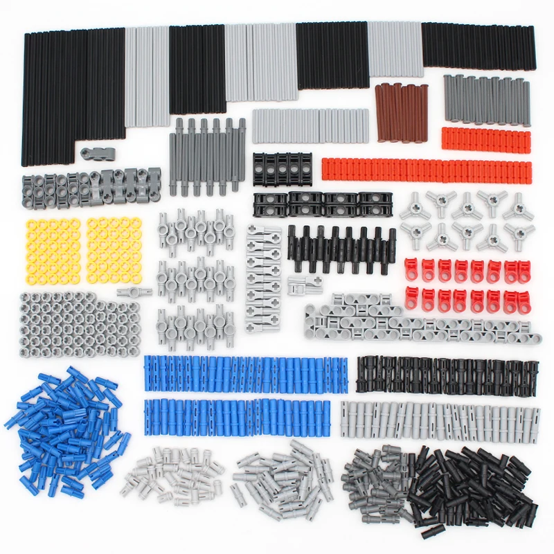 882PCS Blocks High-Tech Technical Parts Pin Beam Axle Connector Panel Gear Car Motorcycle Building Blocks Bricks Compatible Toy