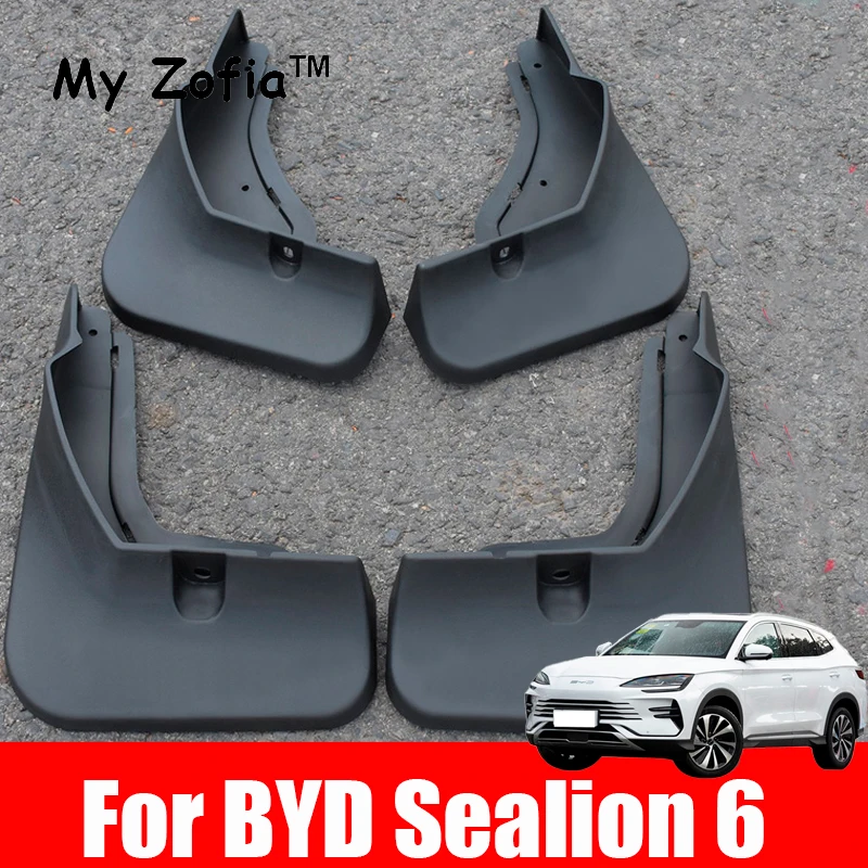 

For BYD Seal U Sealion 6 Song Plus 2024 2025 4PCS Mudguards Splash Guards Cover Fender Splash Guards MudFlaps Accessories