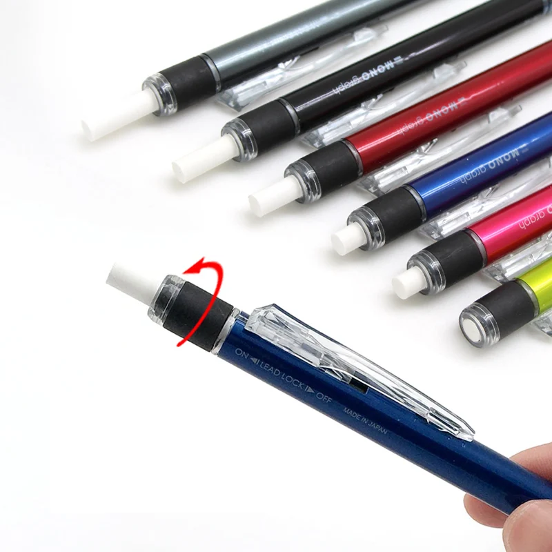 일본 TOMBOW MONO 기계식 연필 DPA-132, 산뜻한 색상, 저중력 자동 연필, 0.5mm 학용품, 한국 문구