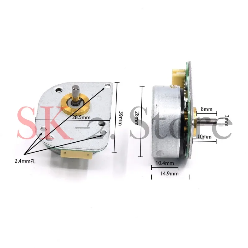 Suitable for W2306BL-2844 Sweeping robot Vacuum cleaner Three-phase external rotor brushless motor 14.4V 6670 rpm