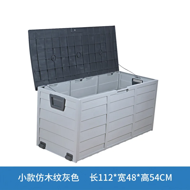 Large‑Capacity Outdoor Storage Box, Multi‑Purpose Waterproof UV‑Resistant Deck Box for Garden & Patio Yard Organization