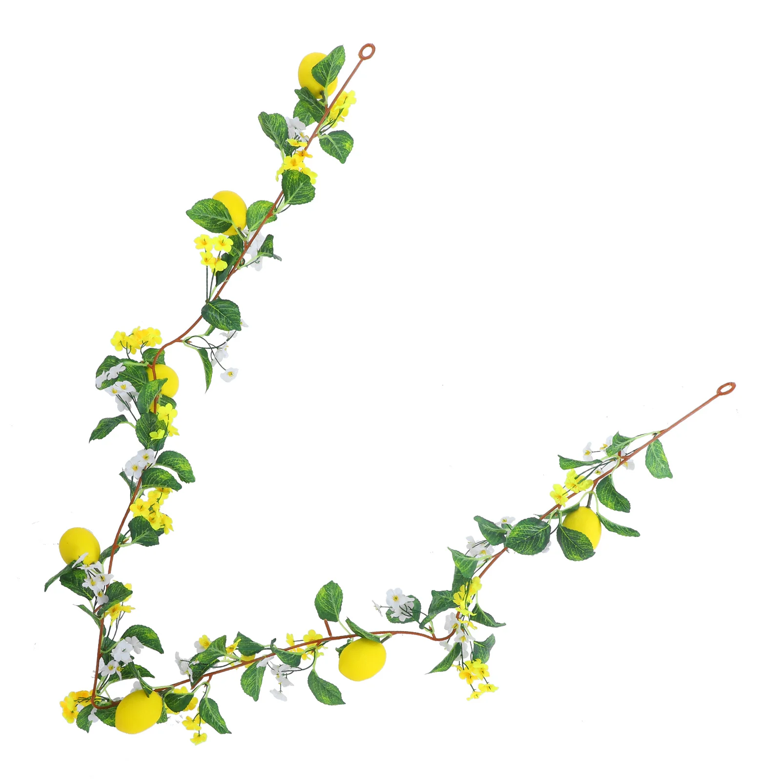 

Simulated Lemon Artificial Branches Vines Wreath Spring Garland Fake Lemon Garland Decor Home Door Wall Holiday Crafts