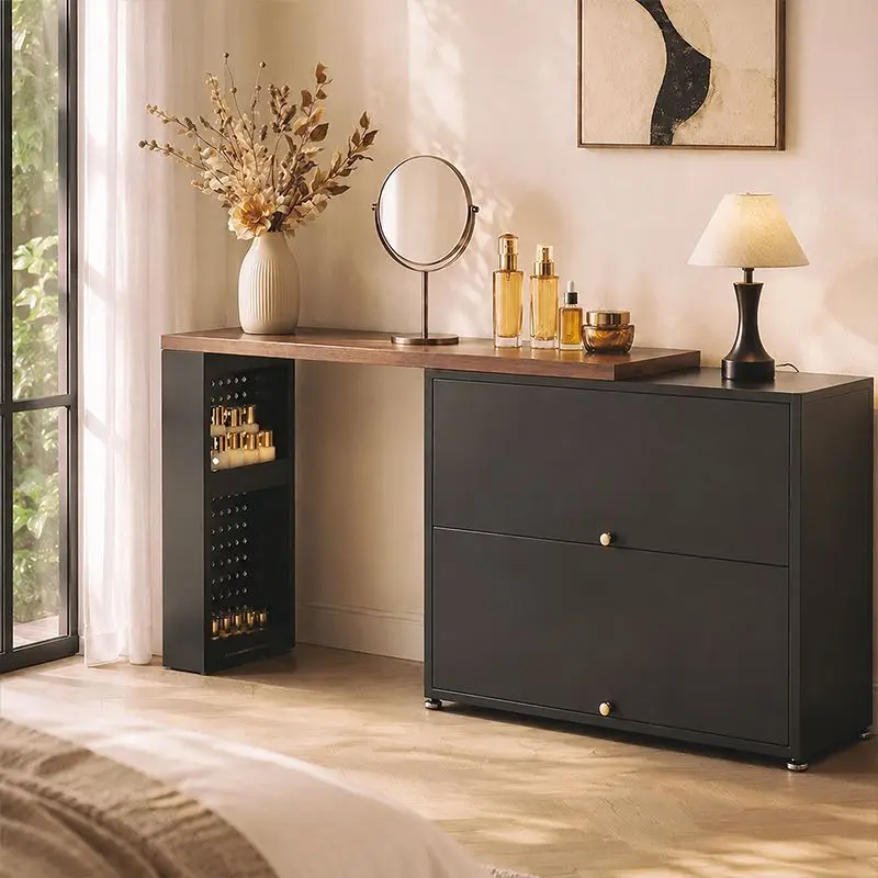 Medieval steel dresser and chest integrated, new retro small c in the bedroom.