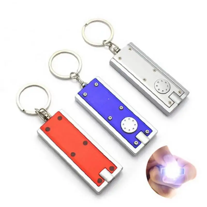 Mini linterna LED multifuncional, linterna de bolsillo portátil, llaveros, luz Flash personalizable para acampar