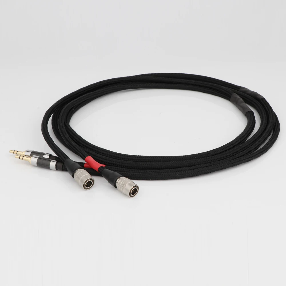 Preffair-Cable de auriculares Chapado en plata 7N OCC para altavoces MrSpeakers, sistema C, flujo CX, AEON, Noire RT, Planar Mag cerrado