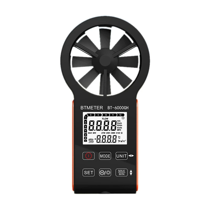 

BTMETER Прибор для измерения скорости ветра Интеллектуальный высокоточный цифровой анемометр Ручной тестер объема воздуха