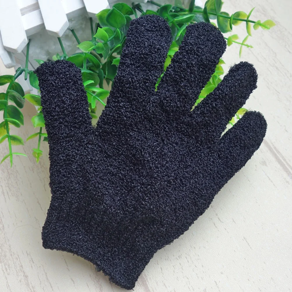 

Exfoliating Gloves Double Sided Mitt Five Fingers Microfiber Body Scrubbers Bathing Gloves Soft Durable Nylon Cleaning Cloth