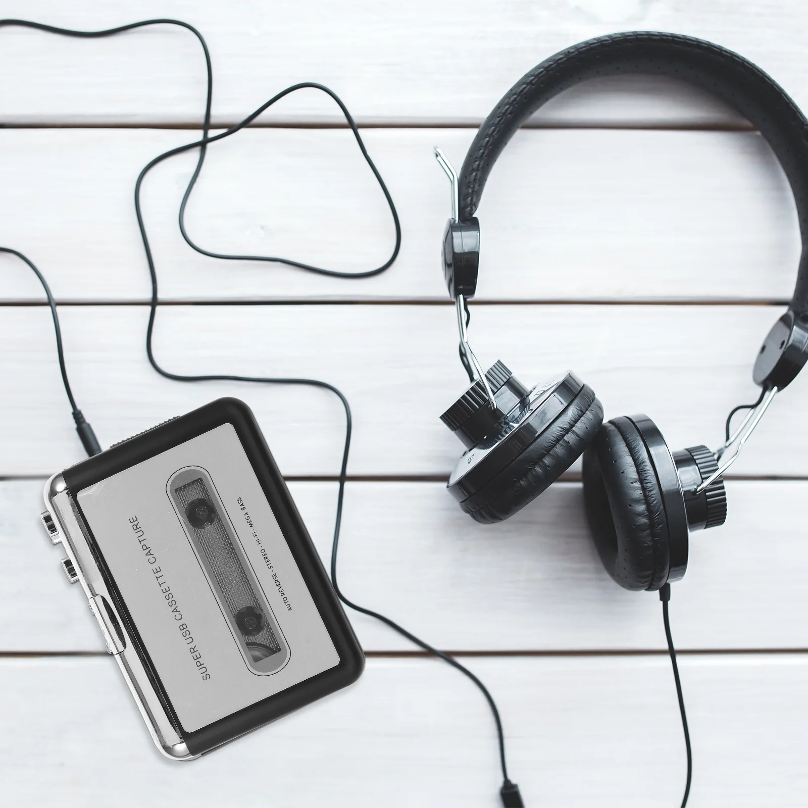 Digital Audio Converter USB Cassette to Mp3 Device with Real-Time Playback and Simple Operation for Tape Preservation