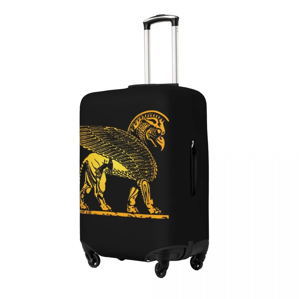 Assyrian Griffin Lamassu Winged Lion Suitcase Cover Vacation Practical Luggage Supplies Cruise Trip Protector