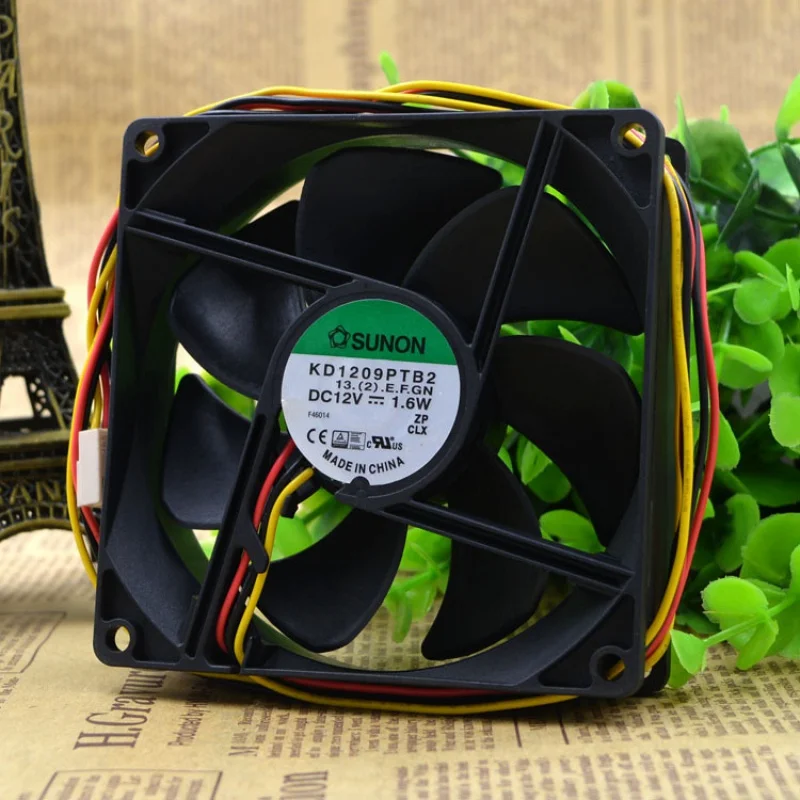 

Kd1209ptb2 9cm 9025 12V 1.6W Double Ball Chassis Fan