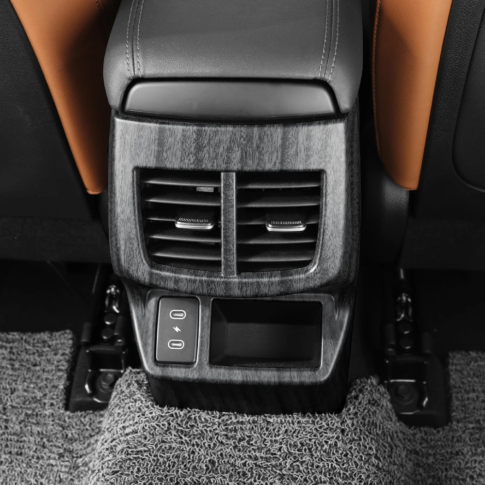 Automotive Interior Trim Accessories Rear Air Vent Decorative Frame Covers ABS Plastic For KIA SELTOS 2024 2025 Left-hand Drive