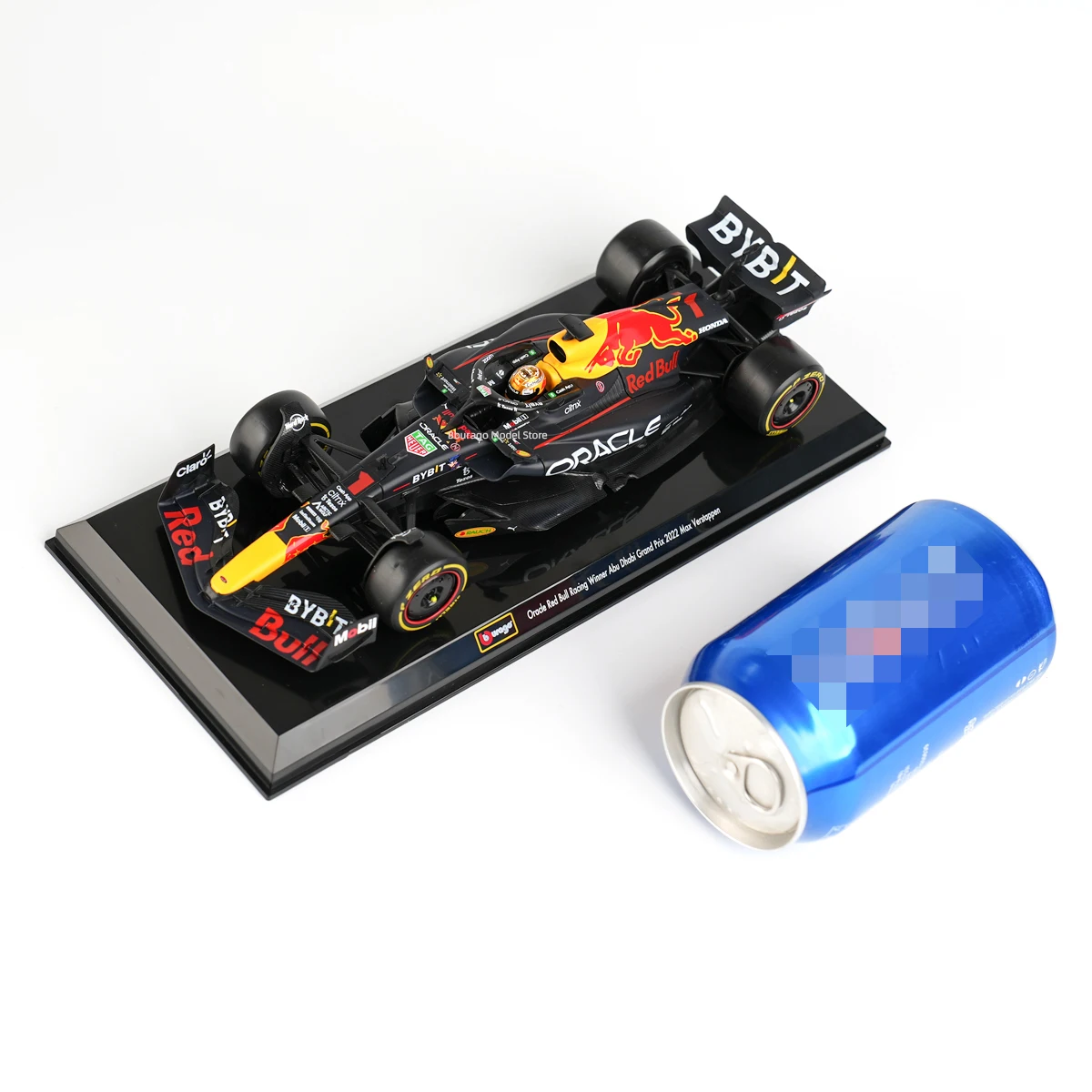 Bburago 1:24 2022 Oracle Red Bull RB18 Raing Winner Abu Dhabi Grand Prix Max Verstappen Formula Car Static Diecast Alloy Model