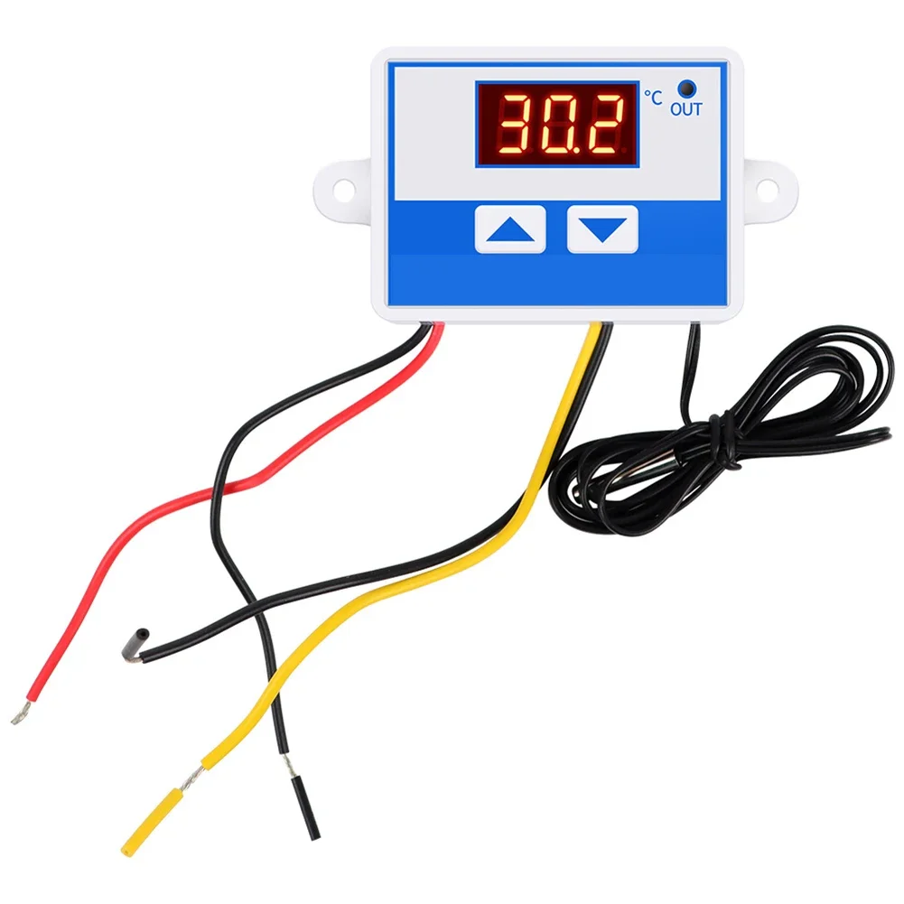 12V/60V Digital Thermostat Switch with High Brightness Display and User Friendly Wiring Design for Industrial Control Systems