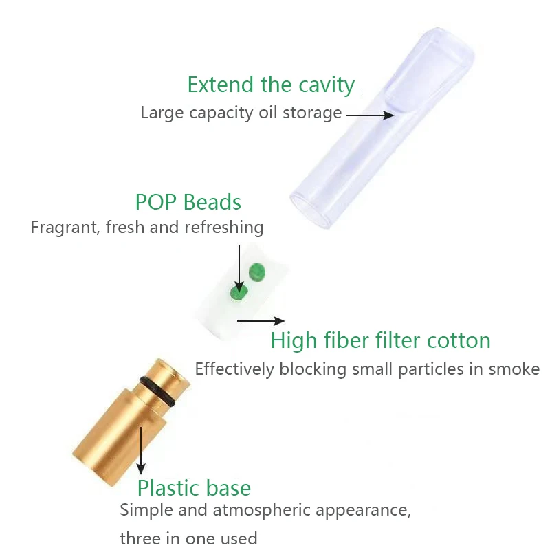 50 قطعة/علبة كرات سحق مزدوجة مع 1 فلتر عام ليتشي كولا يدوم نكهة 15 دقيقة في شريط المكتب حافظة مانعة للتسرب للمدخن الكبار