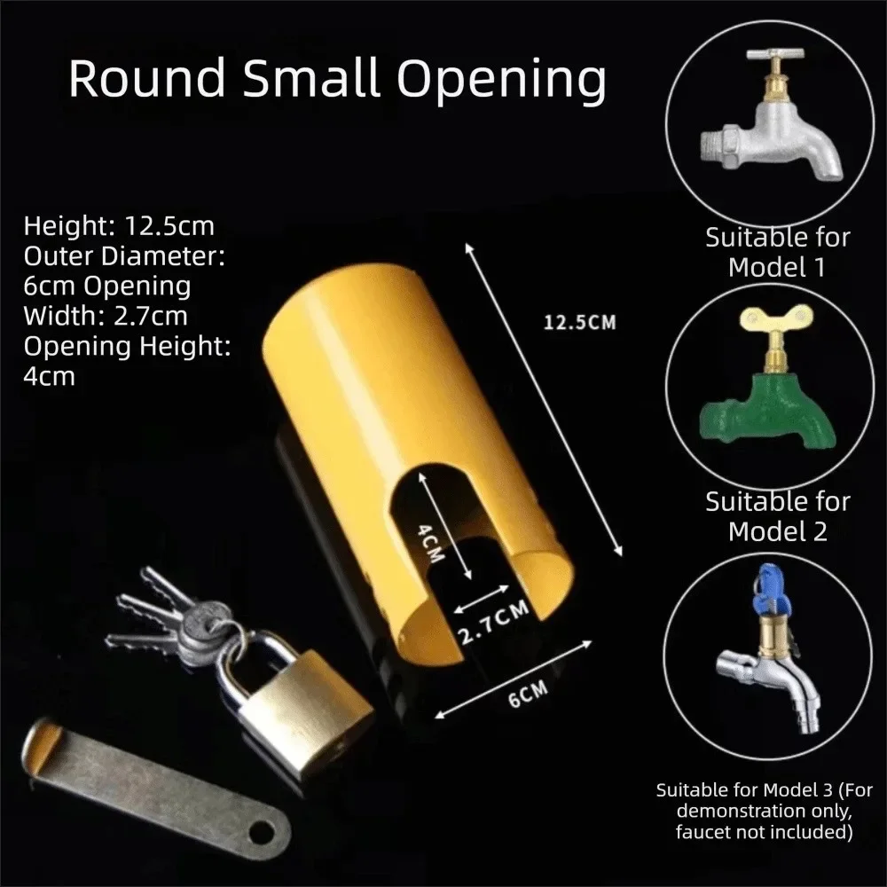 Heavy Duty Metal Outdoor Faucet Cover Anti-Theft Locking Protection Shield Weather Resistant Easy Installation