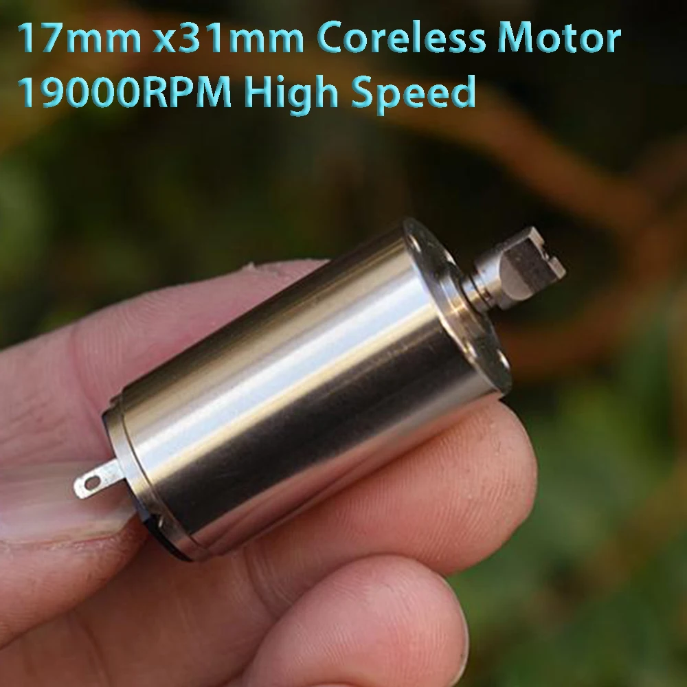 17mm*31mm Precision Coreless Motor DC 12V 15000RPM High Speed Ndfeb Strong Magnetic 7-pole Rotor Quiet Engine Large Torque