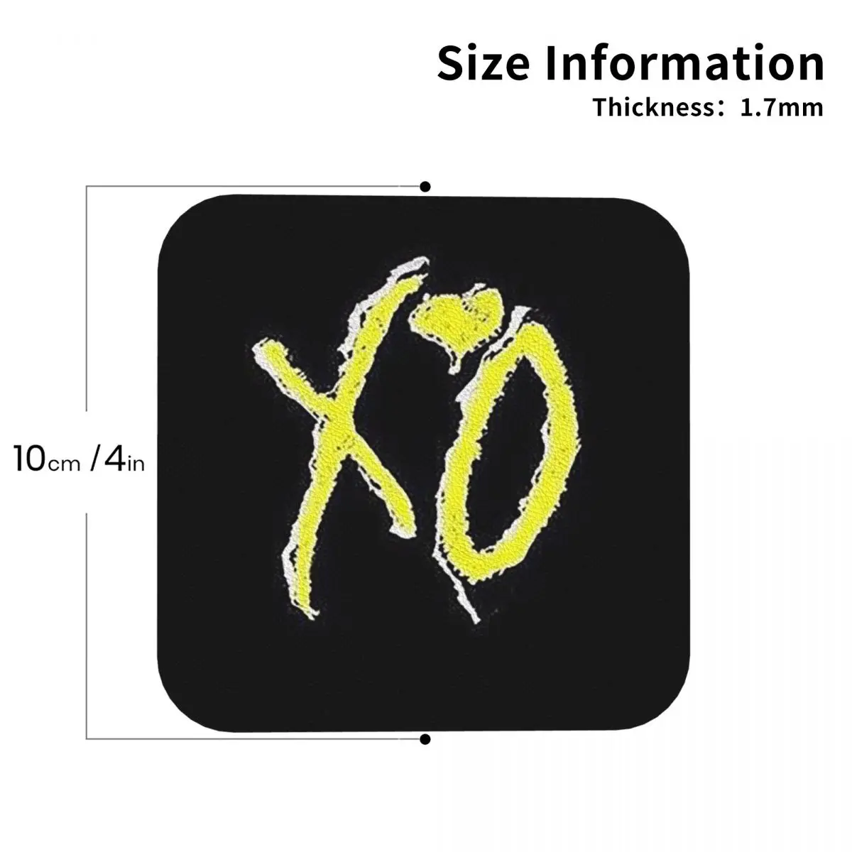 

Rapper The Weeknd Blinding Lights Dawn FM Coasters Kitchen Placemats Non-slip Insulation Cup Coffee Mats For Decor Pads Set of 4
