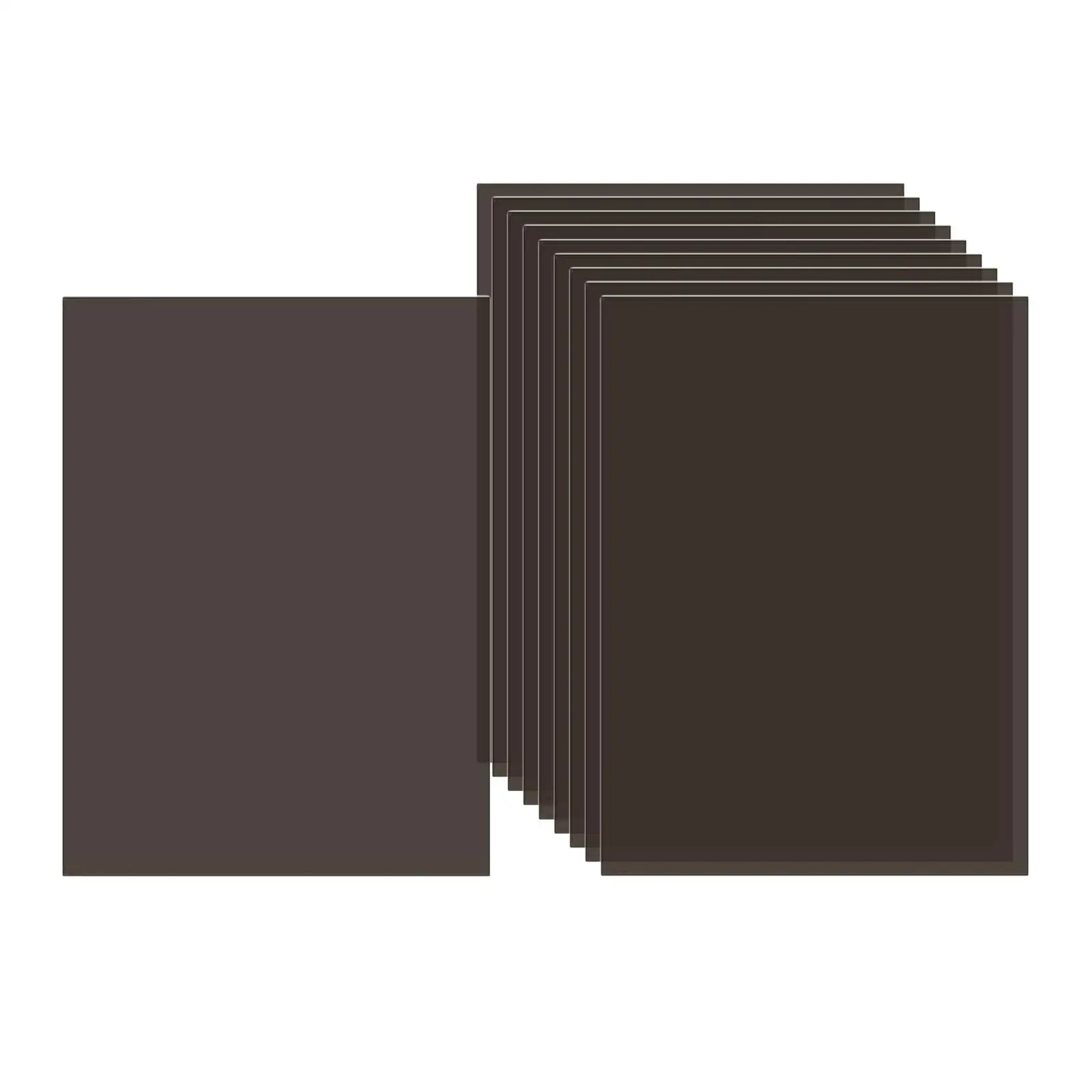 10 szt. Arkusze przezroczysty PVC materiał do szablonów dla zwierząt domowych lekki przezroczysty arkusz z PVC przeźroczysty prześcieradła do cięcia DIY szablon rzemiosła Cricut