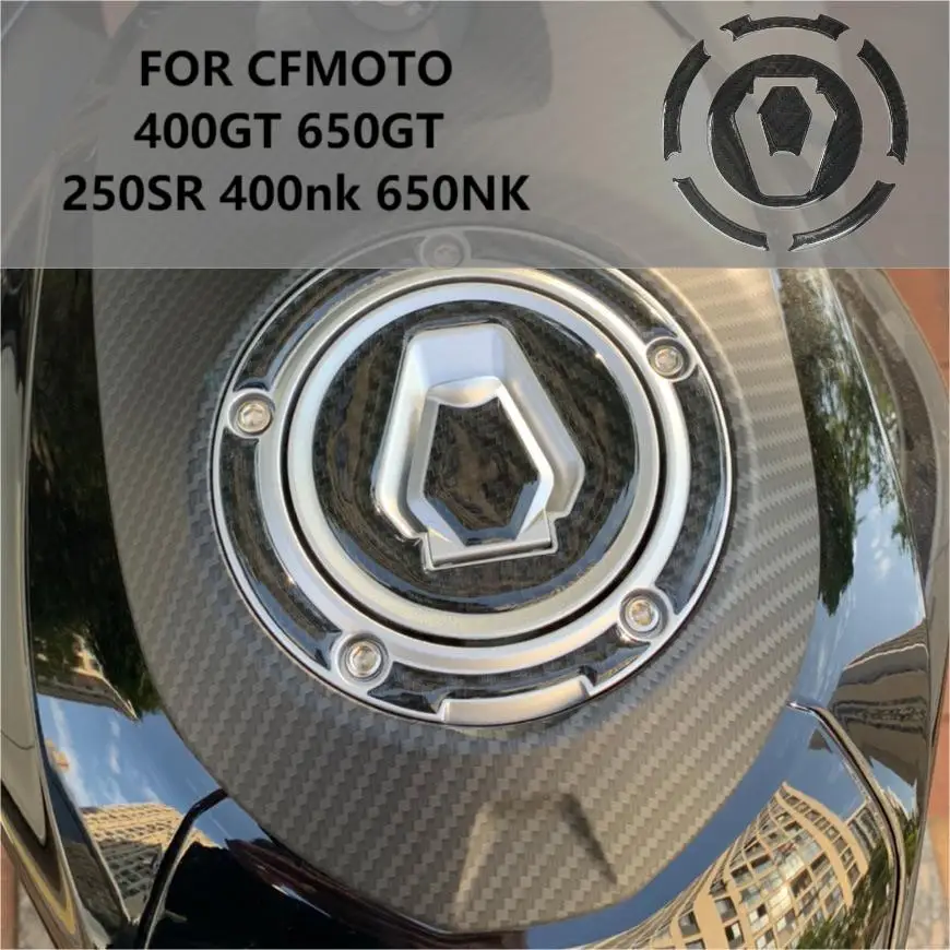 For CFMOTO 400GT 650GT 250SR new 400nk 650NK Fuel Tank Cover Sticker Motorcycle Carbon Brazing Decoration Accessories